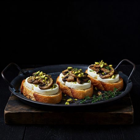 Crostini de champiñones