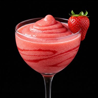 Malibú, sorbete de coco y batido de frutas naturales
